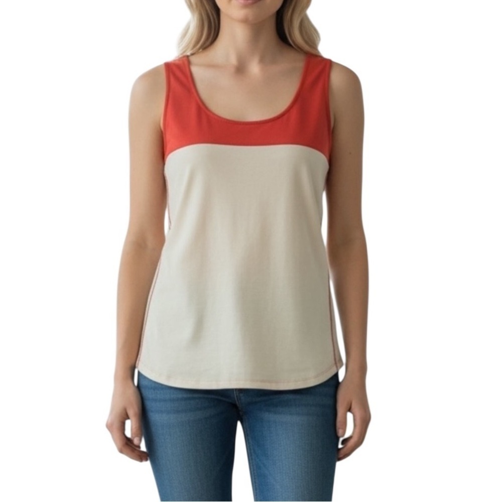 Theory Color Block Tank Top